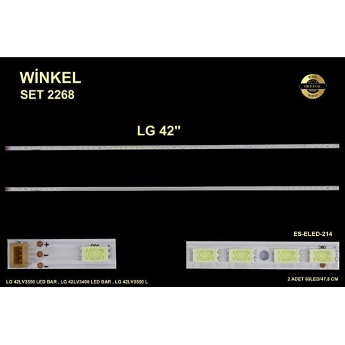 Arçelik Beko Slim Led Bar 42 inç 2x47,8cm 60 Ledli Tv Led Bar 284227- Y23