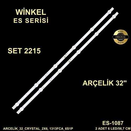 Arçelik Tv LED BAR 32 inç 2 li takım uyumlu tv kodları 32LE6730 BP , 32LE652 5B , 32GFB6722 , 32GFB6728 ZVC FC12 02047 HV320FHB-N00 284263-C11