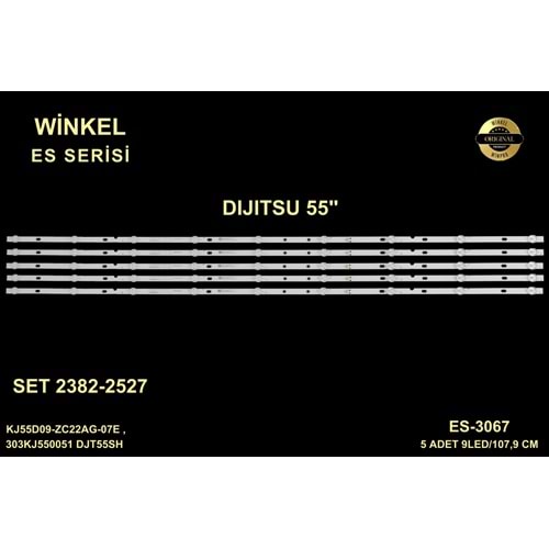 AWOX SKYTECH Tv LED BAR 55 inç 5 li uyumlu tv kodları KJ55D09-ZC22AG-07E , 303KJ550051 E DJT55SH djt55sh led bar ST-5530US 284293- H11