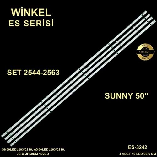 Sunny axen 50 inç 4 x 98,6cm 10 mercek tv ledi 284318-e7