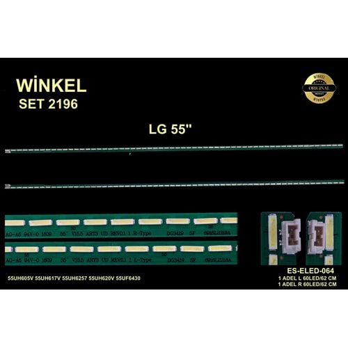 LG Slim Led Bar 55 inç 2x60,2cm 60 Ledli Tv Led Bar 284338-Z5