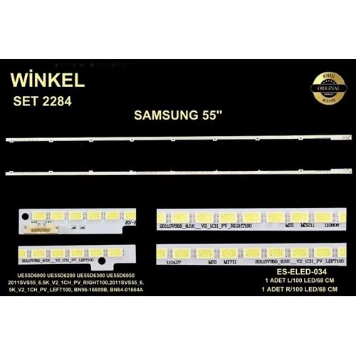 Samsung Slim Led Bar 55 inç 2x68cm 100 Ledli Tv Led Bar 284342-Y10
