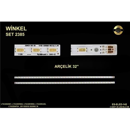 Arçelik Beko slim Led Bar 32 inç 2x36,2cm 36 Ledli Tv Led Bar 284347-Y15