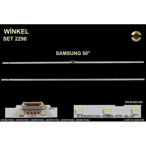 Samsung Slim Led Bar 50 inç 54cm 38 Ledli Tv Led Bar 284350-V17