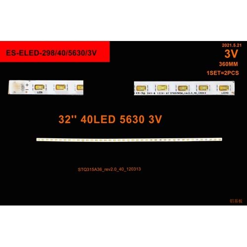 Skytech Slim Led Bar 32 inç 36cm 40 Ledli Tv Led Bar 284354-V5