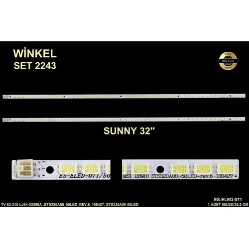 Sunny Slim Led Bar 32 inç 2x36,2cm 50 Ledli Tv Led Bar 284367-V10