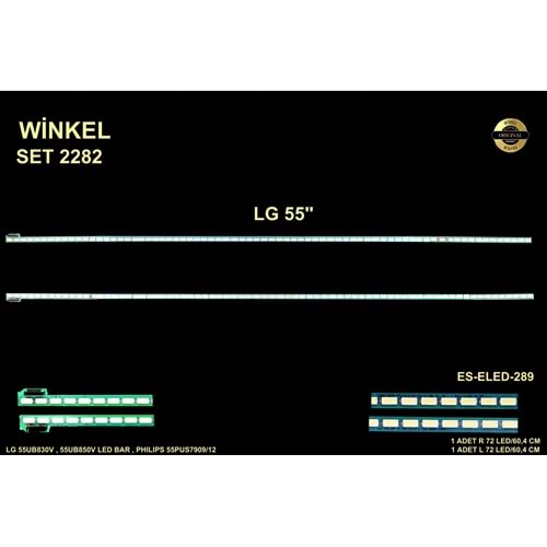 LG Slim Led Bar 55 inç 2x60,4cm 72 Ledli Tv Led Bar 284416-W14