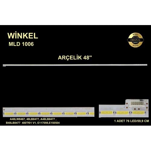 Arçelik Beko LG Slim Led Bar 48 inç 59,9cm 76 Ledli Tv Led Bar 284421-Y22
