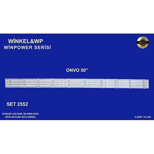 Onvo Tv LED BAR 50 inç 4lü takım 10 mercek 284433-M9