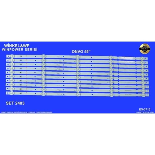 Onvo Tv LED BAR inç 10lu takım 10x56,5cm 5 mercekli 284446-N8
