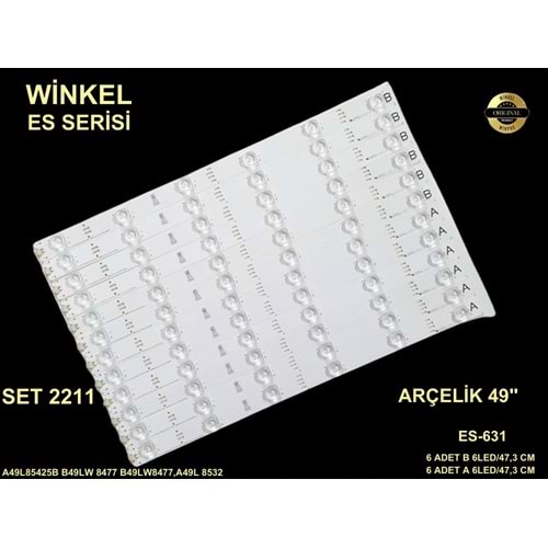 Arçelik Beko Tv LED BAR 49 inç 12 li Takım 12X47,3 CM 6 Mercek 284455-N15