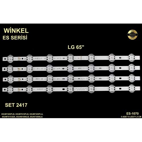 Lg Tv LED BAR 65 inç 5 Li Takım 5 X 71,5 CM 9 Mercek 284500 - Ö10