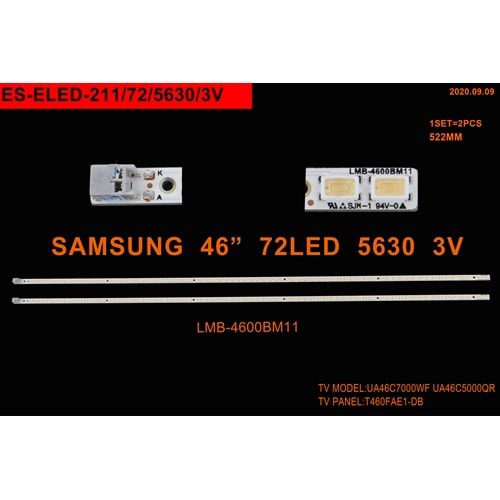 Samsung Slim Led Bar 46 inç 2 Li 2 x 52,2 Cm (L+R) 72 Ledli Tv Led Bar 284610 - W8