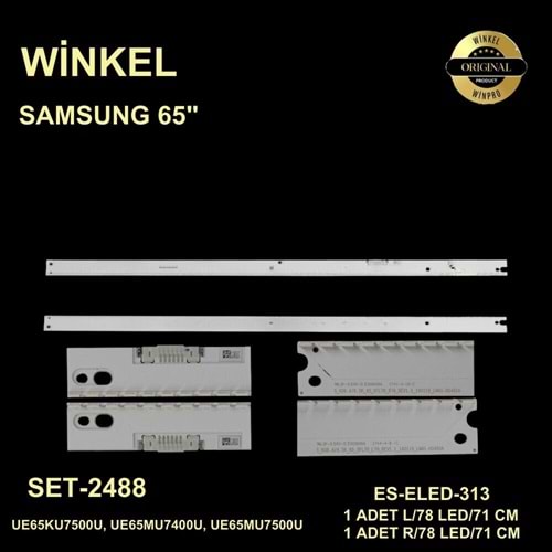 Samsung Slim Led Bar 65 inç 2 x 71 Cm (L+R) 78 Ledli Tv Led Bar 284617 -W17