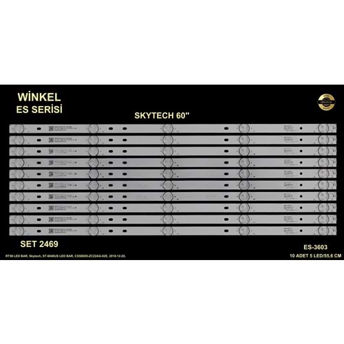 Skytech Redline Tv LED BAR 60 inç 10 Lu Takım 10 X 55,6 CM 5 Mercek 284718-U22