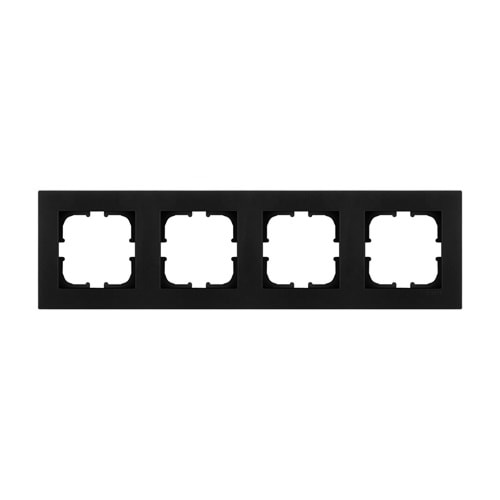 EXEN KARELL METALİK SİYAH Dörtlü Çerçeve 200-140000-104 321084