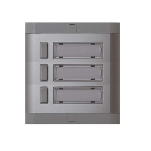 ÜÇLÜ (3) LÜKS ALÜMİNYUM ZİL BUTONU 344011