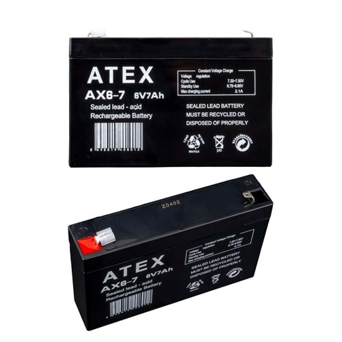 Atex 6 Volt - 7 Amper Akü (150 X 50 X 94 Mm) 663056