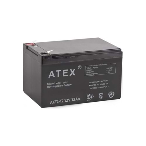 Atex Ax-12 Volt 12 AH Akü (151 X 98 X 95 Mm) 663058