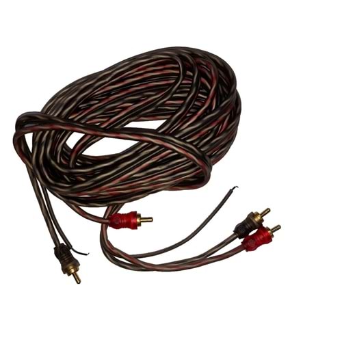 Rewel Oto Amfi Kablo C50-RCA 2rca-2rca 5m Şaseli 755050