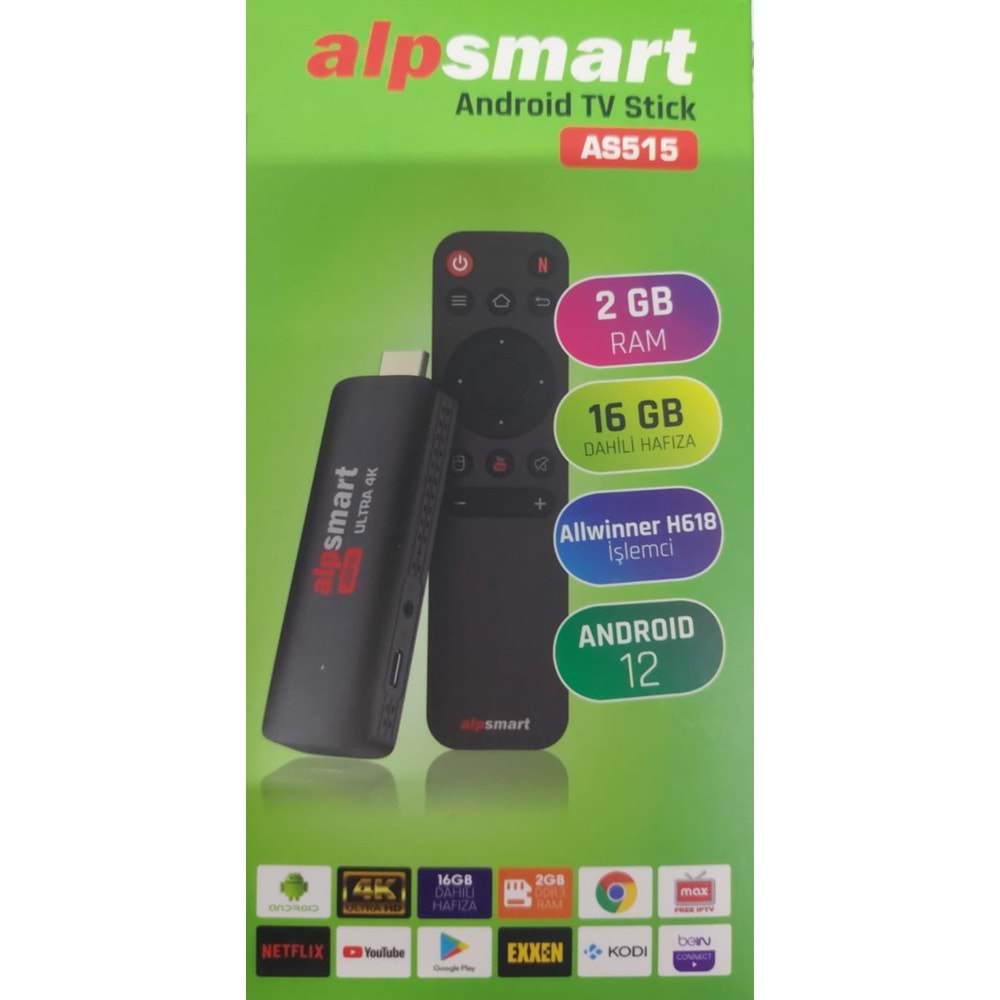 Alpsmart AS515 Android 12 TV Mini Box Media Player 2 GB / 16 GB 114042