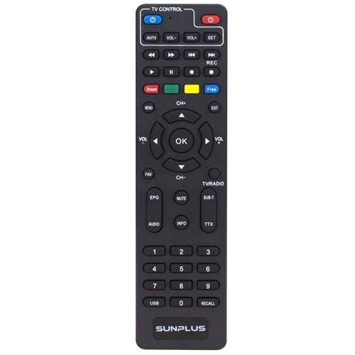 Sunplus Astra Falcon Full HD Uydu Alıcı Kumandası 121321-B24