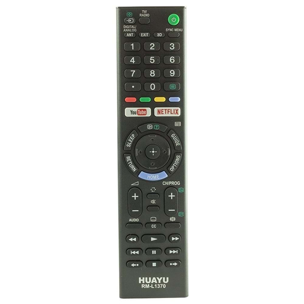Sony RM-L1370 Youtube+Netflix Tuşlu Lcd Led Tv Kumandası 123050-T16