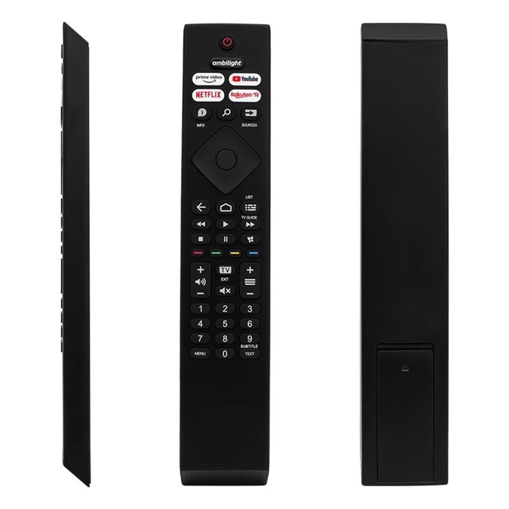 Philips Rm-L1760 Ambılıght-Netflıx-Prıme Vıdeo-Youtube-Rakuten Tv Tuşlu Led Tv Kumanda (40176=16129) 124065