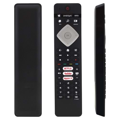 Philips L1660 H0357c Netflıx-Rakuten Tv Tuşlu Ses Komutlu Mikrofonlu Blisterli Tv Kumandası 124070