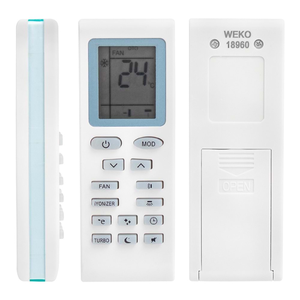 Vestel-Regal YB1F-2F Klima Kumandası 127047KLM-C7