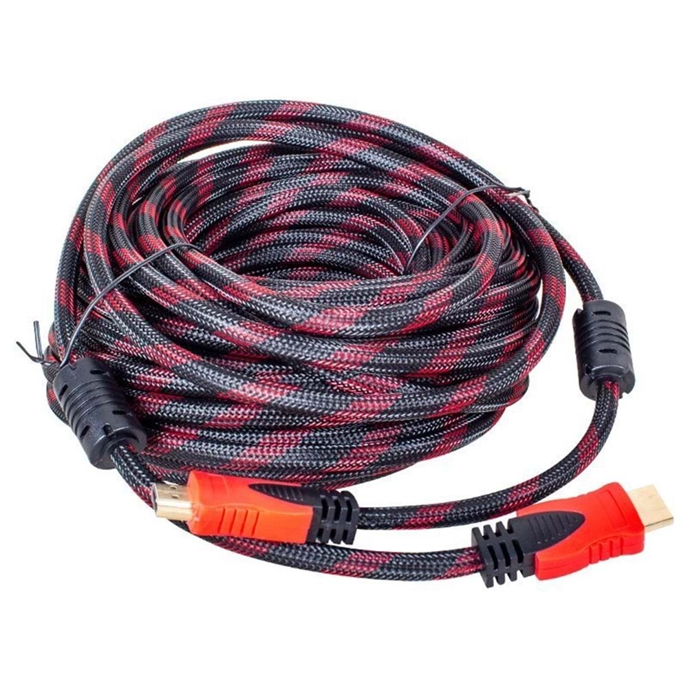 Ramtech Örgülü 10 Metre Gold HDMI Kablo Poşetli 246023
