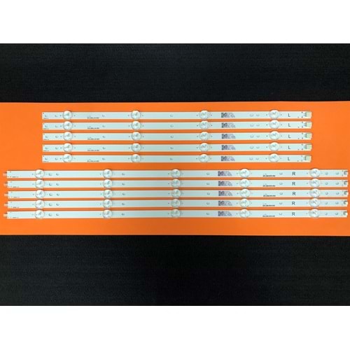 Philips Tv LED BAR 50 inç 10 lu takım L4m-5x44,3cm R5m-5x56 uyumlu tv kodları 50PUS6272, 50PUS6262/12, 50PUS6162/12, 50PUS6262/12 50PUS6162/12 50PUS6272 TPT500U1-DJ6QE1 TPT500U1-QVN03 LB50086 V0_00 50PUS6262 R/5-50PUS7303 50PUS730 50pus7304 284182