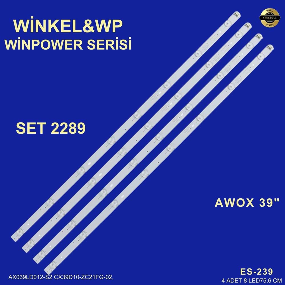 Axen SUNNY Tv LED BAR 39 inç 4 lÜ takım uyumlu tv kodları AX039LD012 CX39D10-ZC21FG-02 AX039LSV59 SN039LED071-SN039LD012-S2, LE100S15FM, LE100N1HMD 284285-A4
