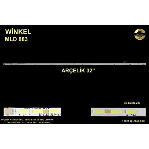 Arçelik Beko Slim Led Bar 32 inç 40,8cm 44 Ledli Tv Led Bar 284359-Y16