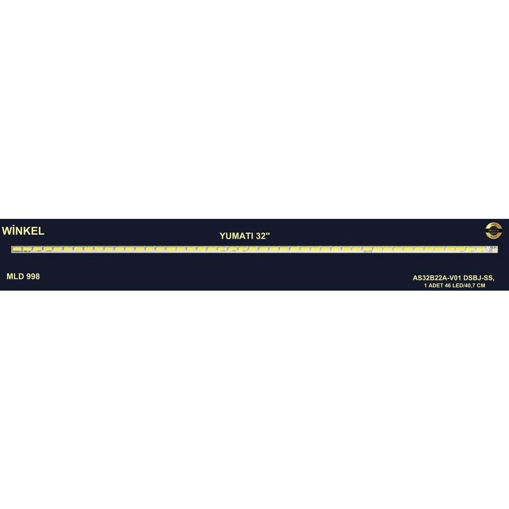 Yumatu Slim Led Bar 32 inç 40,7cm 46 Ledli Tv Led Bar 284362-V8