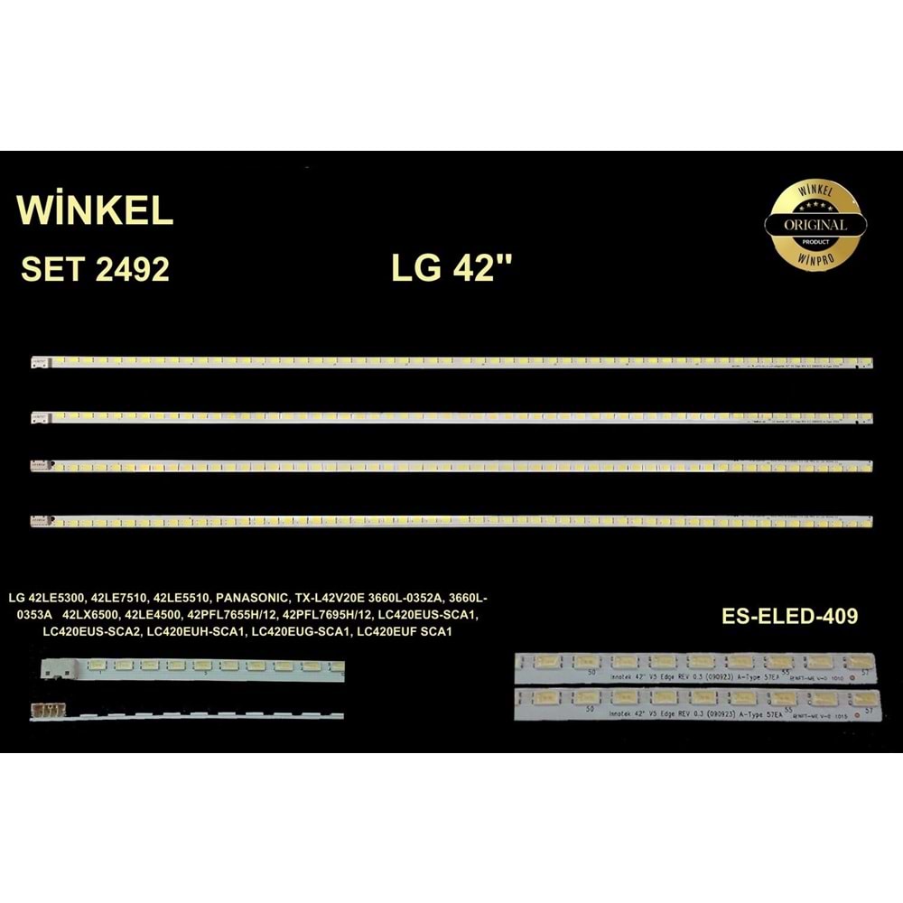 LG Slim Led Bar 42 inç 4x47,6cm 57 Ledli Tv Led Bar 284385-Z4
