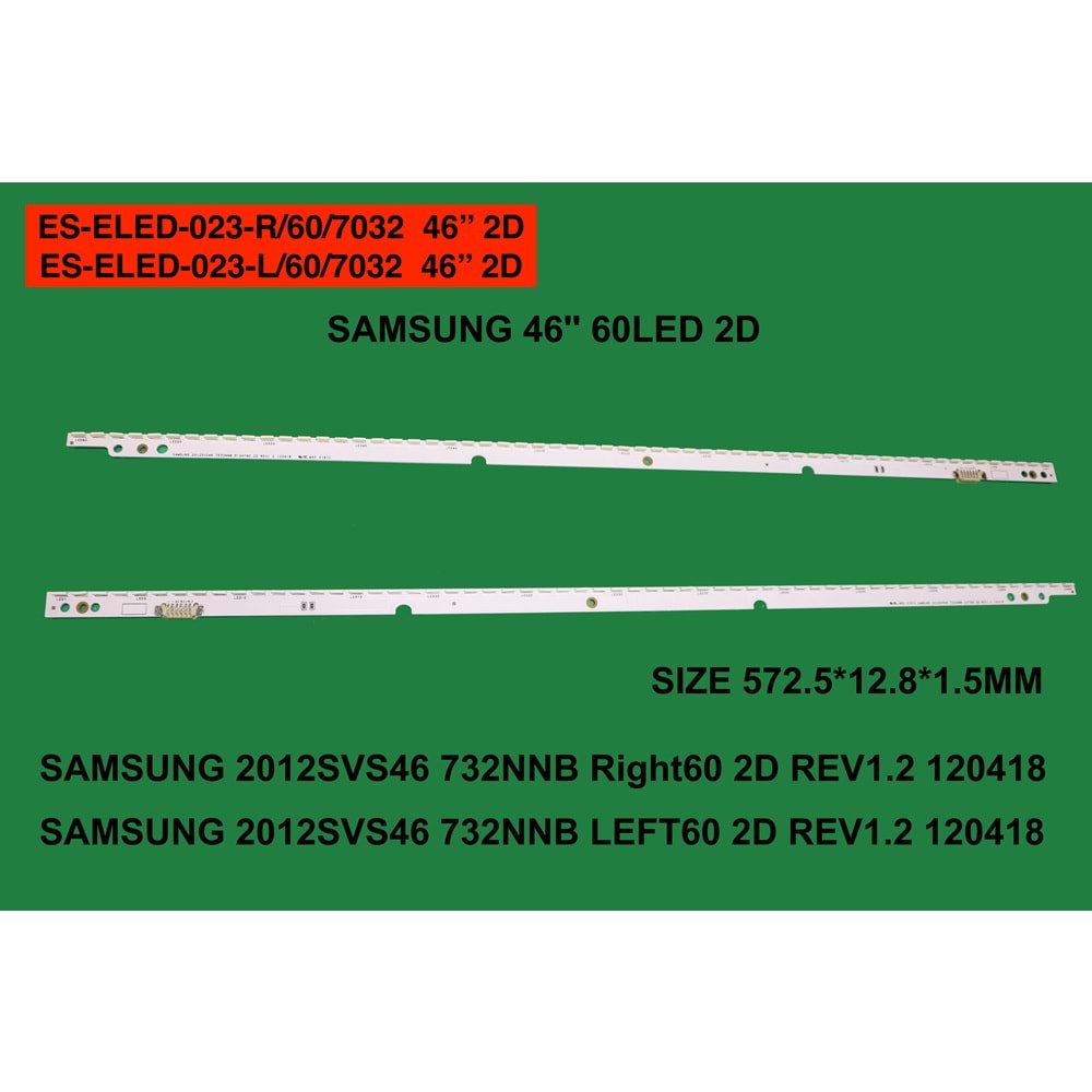 Samsung Slim Led Bar 46 inç 2x57,2cm 60 Ledli Tv Led Bar 284391-Y4