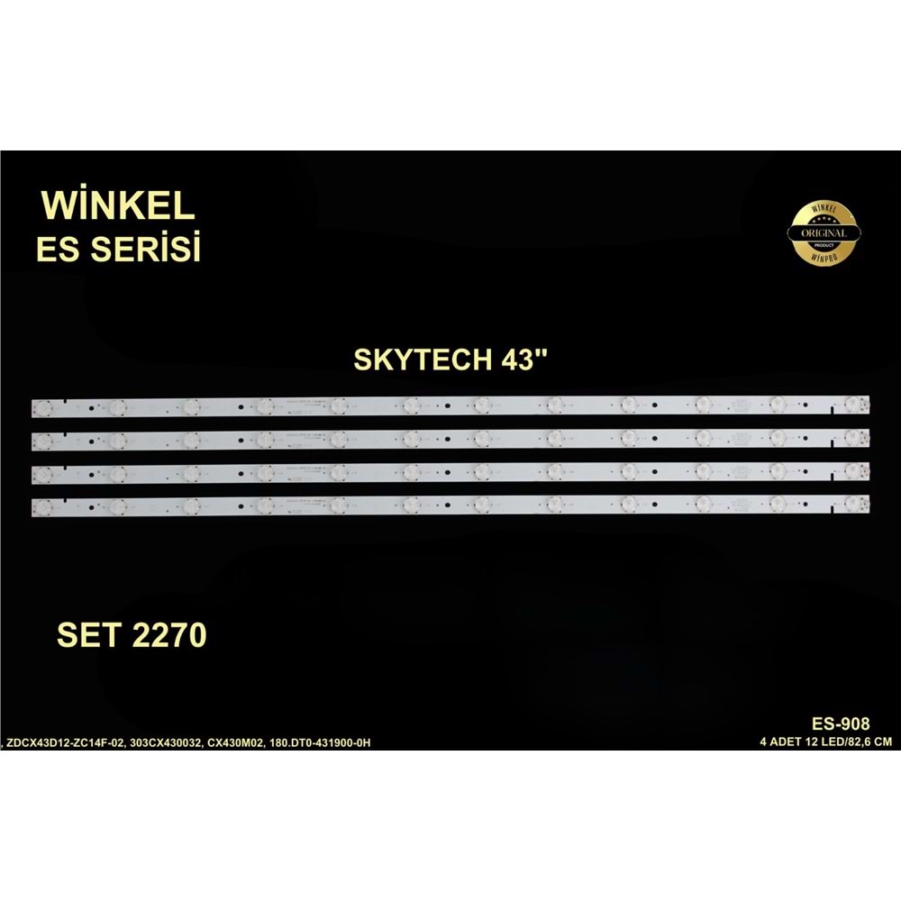 Skytech Tv LED BAR 43 inç 4 Lu Takım 4 X 82,6 CM 12 Mercek 284556 - R16