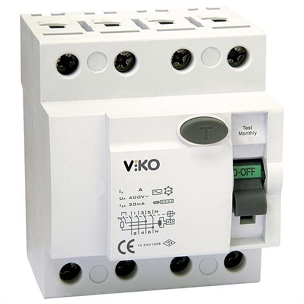 Viko Kaçak Akım Koruma Rölesi VTR4 4030 4x40 30mA 342004