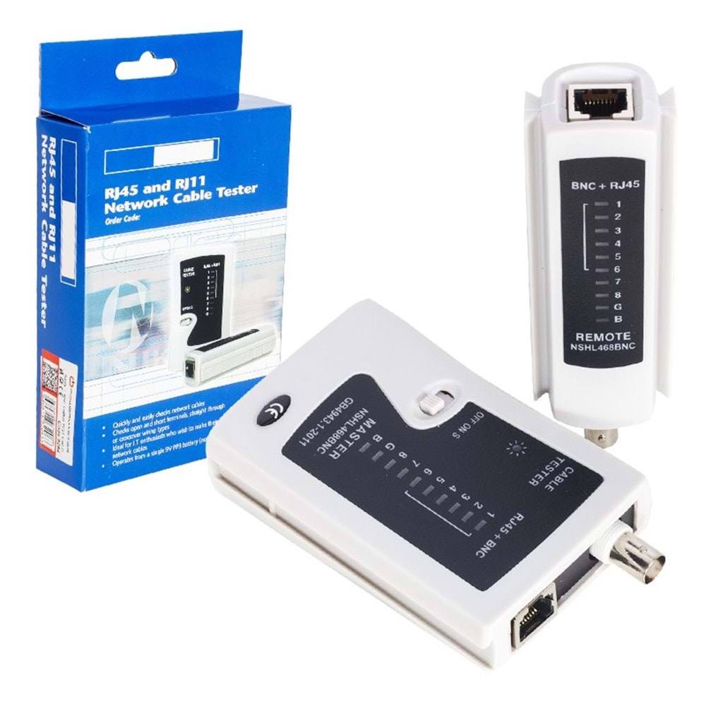 Powermaster RJ45- BNC Kablo Test Cihazı (8284) 640039
