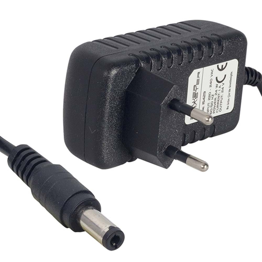 REWEL 24V-1A Standart Priz Tip Adaptör 5.5*2.5 Uç (14446) 662001