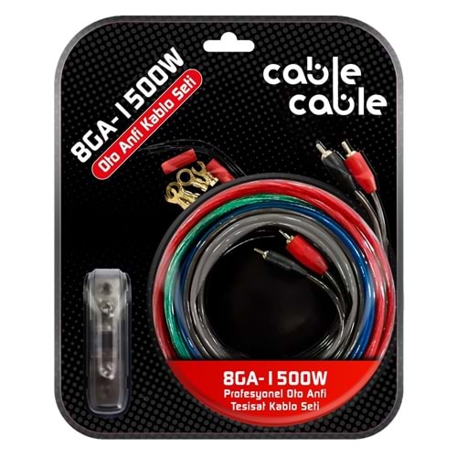 OTO ANFİ KABLO SETİ GESİ 1500 WATT 8GA FULL SET 752006
